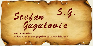 Stefan Gugulović vizit kartica
